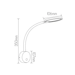 Fantasia NONI LED Wandlicht 4,8W wit