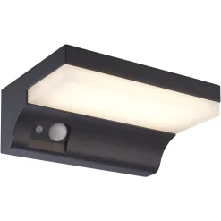 Fantasia NORD Wall light IP65 2W SMD LED 3000K, solar + sensor, black