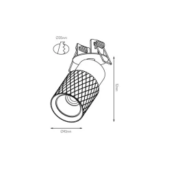 Fantasia NYSAL Inputspot MR11 lamp excl zwart