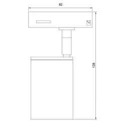 Fantasia Nysit 1L monophase track spot black