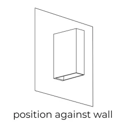 Fantasia ORION I - ABS wall light up&down 570Lm 5,7W black