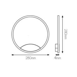 Fantasia ORSO wall light 15W 3000K black dimmable