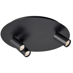 Fantasia ORYX 2+1 ronde basis ø350mm lamp excl zwart