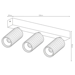 Fantasia ORYX 3L bar MR11 lamp excl wit