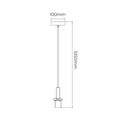 Fantasia OSIRA canopy zwart (3m kabel) zonder glas