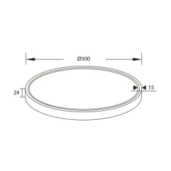 Fantasia OXUS LED 30W 2700K plafondlamp wit