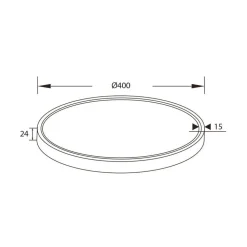 Fantasia OXUS LED 40W 2700K plafondlamp wit