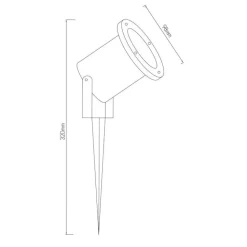 Fantasia PIKI pinspot GU10 IP65 (bulb excl)