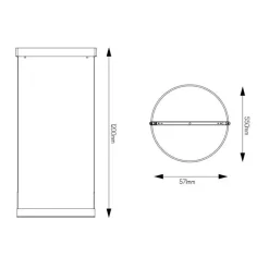 Fantasia PURE pendant round D60 LED 22W satin white