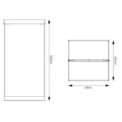 Fantasia PURE pendant square 60X60 LED 31W satin white