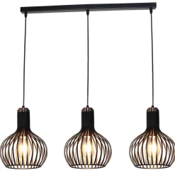 Fantasia RAGA pendant 3x E27 black + copper