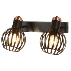 Fantasia RAGA Wand licht 2x E14 zwart / brons