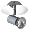 Fantasia RIVERA 1L GU10 5W LED dimmable shiny chrom IP44