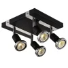 Fantasia ROBUS square spot head 4xGU10 5W LED black/Chrome