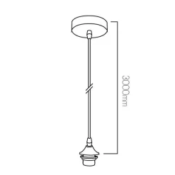 Fantasia ROGODO optional susp. noir 300cm