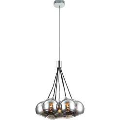 Fantasia ROGODO Pendel As Grijs 7x E27