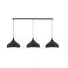 Fantasia RONIN pendant 120cm, 3xE27 incl, base black, pendant bl / gold