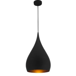 Fantasia Ronin pendant  25cm E27 black/gold