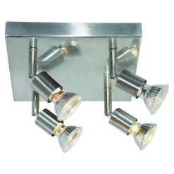 Fantasia RUNE 3 4L PLATE GU10 LED 5W dim SATIN CHROME