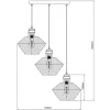 Fantasia SHURU pendant 3x E27 black + copper