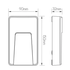 Fantasia SIBO LED 310Lm 2,8W rectangle, cover black, white, grey IP65