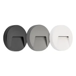 Fantasia SIBO LED 310Lm 2,8W round, cover black, white, grey IP65