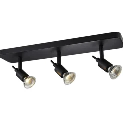 Fantasia SONAR II 3L satin black/dim.glass LED 5W GU10 incl.