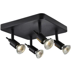 Fantasia SONAR II 4L satin black/dim.glass LED 5W GU10 incl.