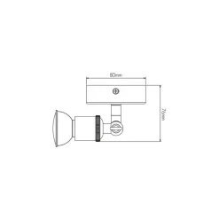 Fantasia STUGA square 1xGU10 dimmable 5W LED (Glass) incl.