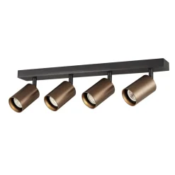 Fantasia TABOO 4L GU10 (excl) zwart + geborsteld brons, spot