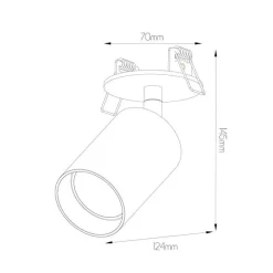 Fantasia TABOO 1L INPUT GU10 (excl) zwart + geborsteld brons