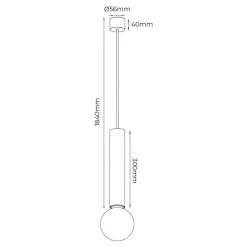Fantasia TABOO pendel E27 (excl) zwart + geborsteld brons