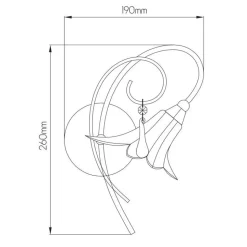 Fantasia TABOR Walllamp chrome 1xG9 LED incl.