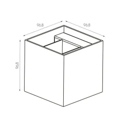 Fantasia TOKO Wandlicht geborsteld goud G9 excl (max 40W)
