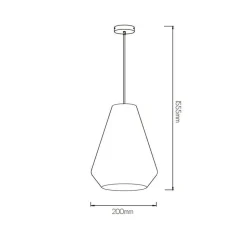 Fantasia UBBE pendel Ø20 E27 white/white