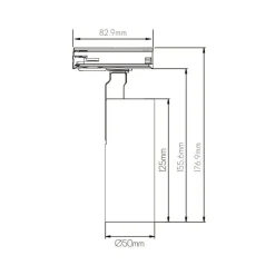 Fantasia XANDAR 10W 2700K 36° monofase trackspot black
