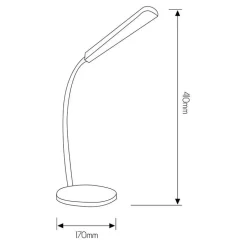 Fantasia XARO bureaulamp 5W 3000K blauw/wit