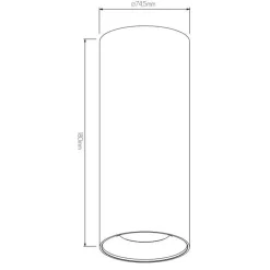 Fantasia ZOLAN h180mm black 1x 5W LED GU10 dimmable incl.