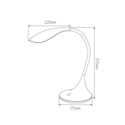 Fantasia ZONIC Desk Lamp black power LED SMD 4,5W/660lm