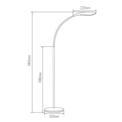 Fantasia ZONIC floor Lamp white power LED SMD 4,5W/660lm