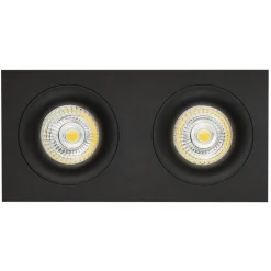 Fantasia ZOOM III 2L satin black/dim.glass LED 5W GU10 incl.