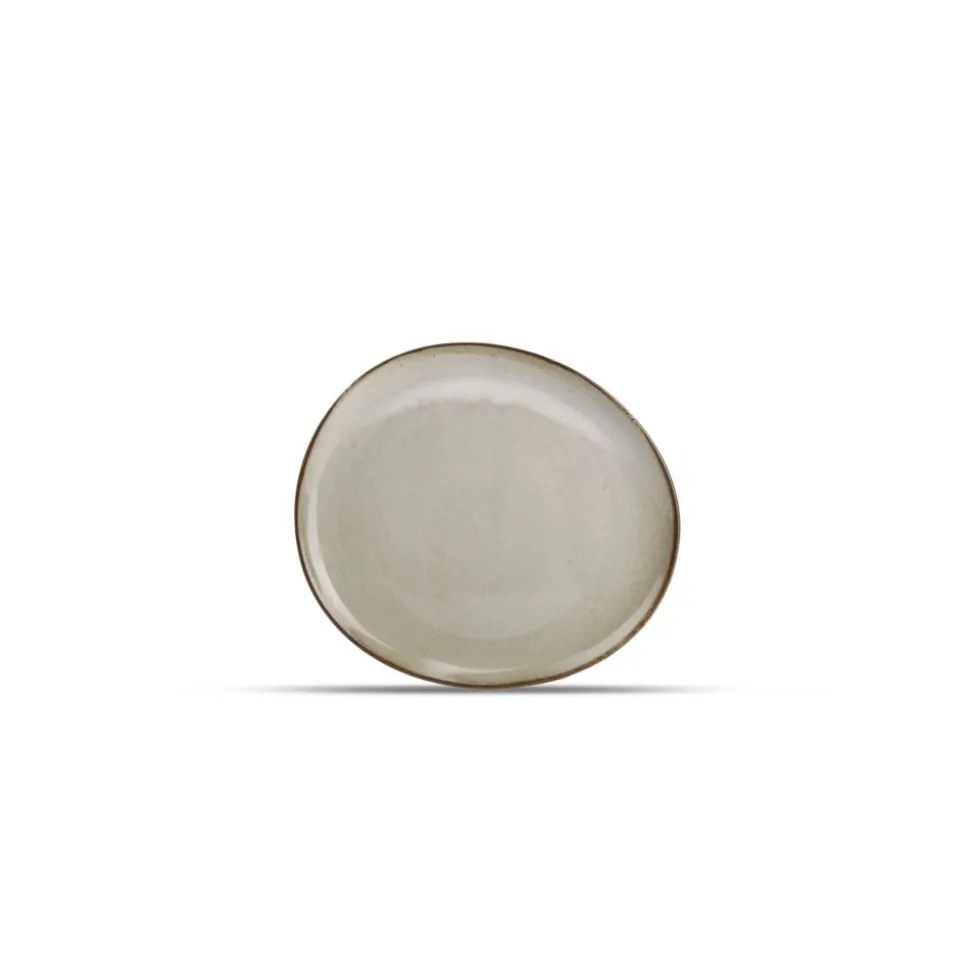 F2D Ceres Plat bord 21x18,5cm grijs