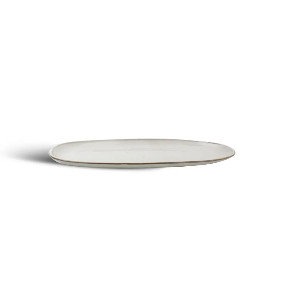 F2D Ceres Plat bord 34x14,5cm grijs