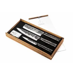 Forged Brute Messenset 3pcs - Koksmes + Hakbijl + Huishoudmes