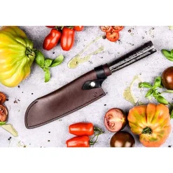 Forged Leather Hoes Voor Santokumes 18cm