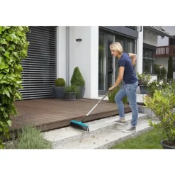 Gardena combisystem straatbezem met schraper