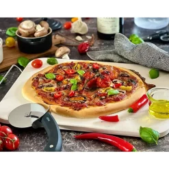 GEFU DARIOSO Pizzasteen + pizzasnijder + pizzaschep