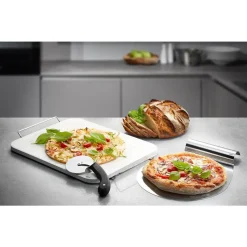 GEFU DARIOSO Pizzasteen + pizzasnijder + pizzaschep