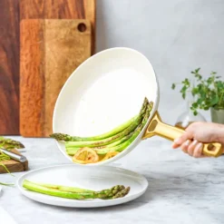 GreenPan Padova Cream White 2-delige Pannenset met keramische antikleeflaag 20/26 cm