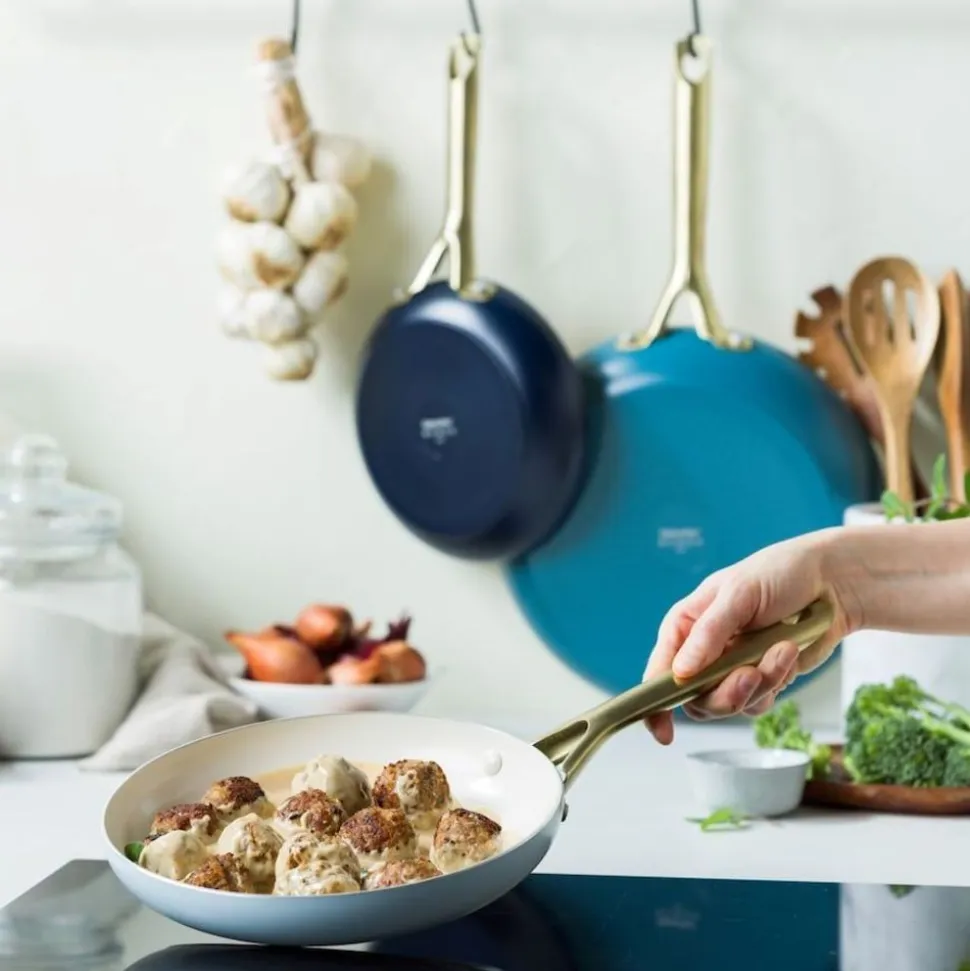 GreenPan Shades 3-delige Pannenset met keramische antikleeflaag COASTAL